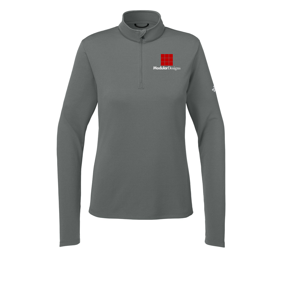 modulardesignsflooring-the-north-face-womens-ambition-14-zip-embroidery-leftchest-NF0A8ENQ-smokedpearlgrey-flat-front