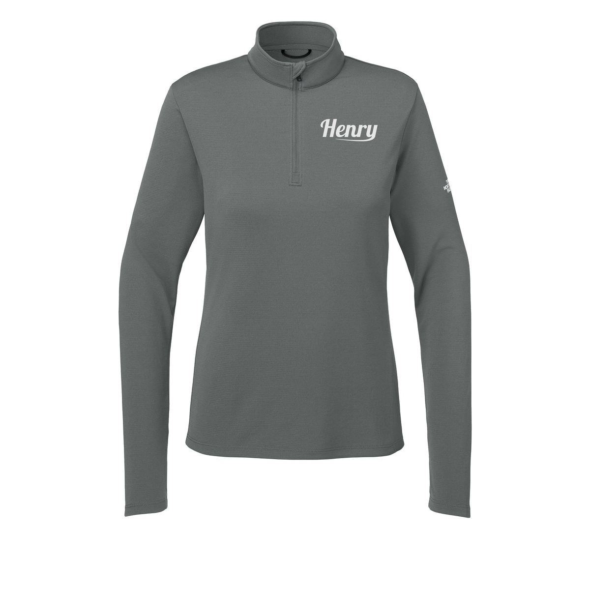 henrymeds-the-north-face-womens-ambition-14-zip-embroidery-leftchest-NF0A8ENQ-smokedpearlgrey-flat-front