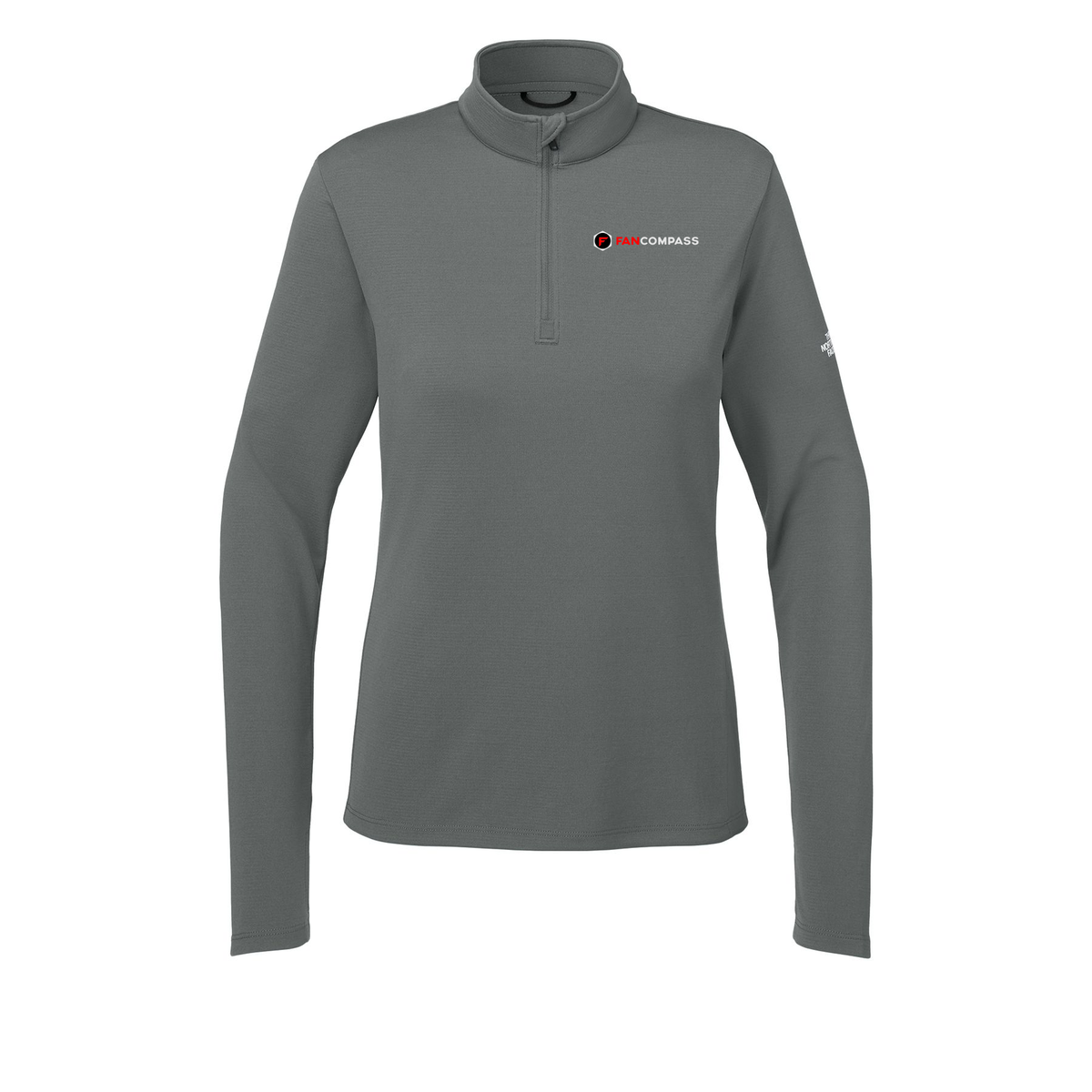 fancompass-the-north-face-womens-ambition-14-zip-embroidery-leftchest-NF0A8ENQ-smokedpearlgrey-flat-front
