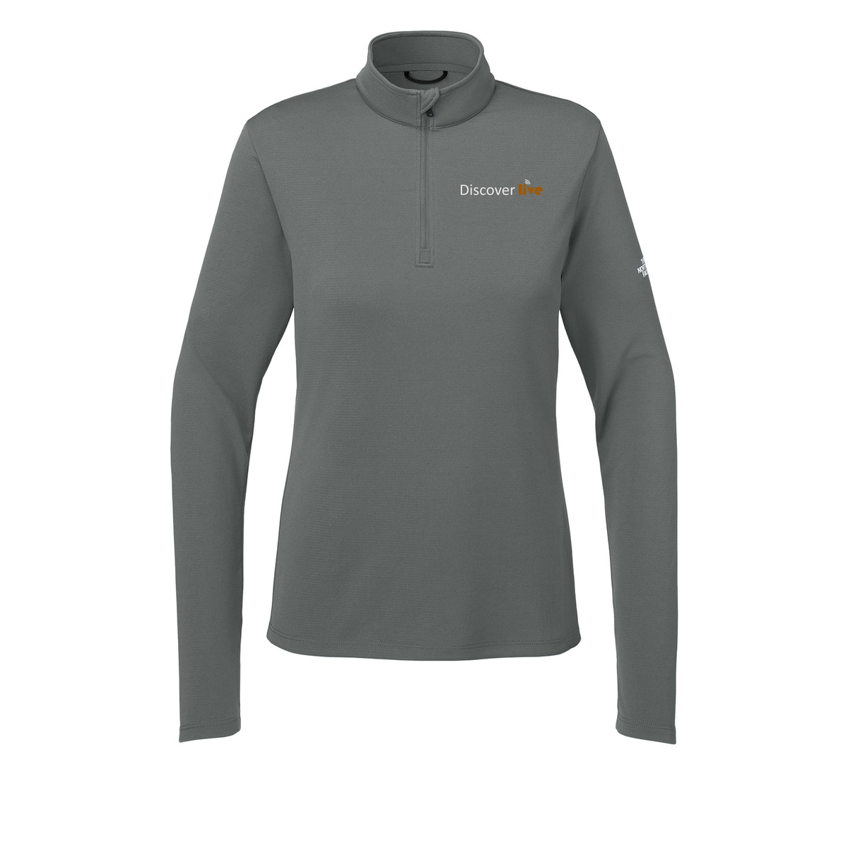 discover-the-north-face-womens-ambition-14-zip-embroidery-leftchest-NF0A8ENQ-smokedpearlgrey-flat-front