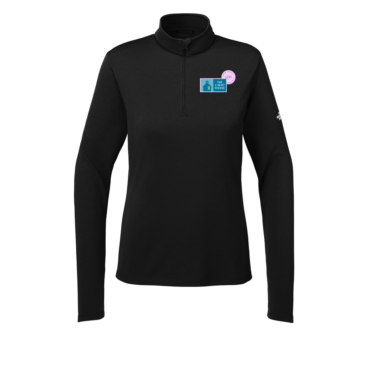 lhcampus-the-north-face-womens-ambition-14-zip-embroidery-leftchest-NF0A8ENQ-tnfblack-flat-front