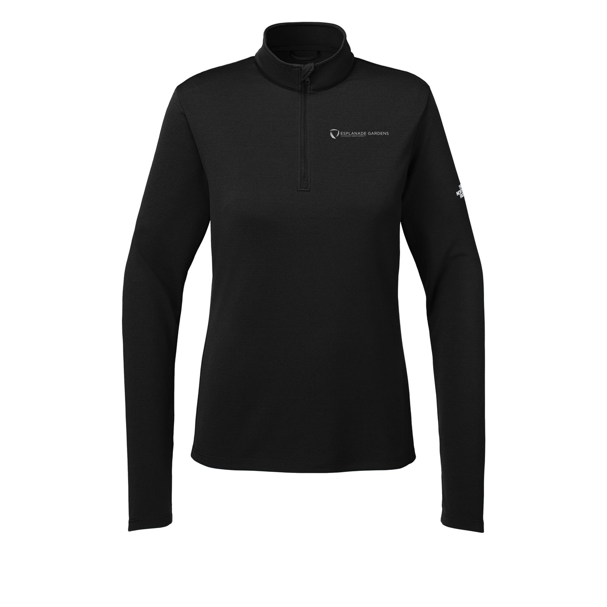 esplanadeseniorcampus-the-north-face-womens-ambition-14-zip-embroidery-leftchest-NF0A8ENQ-tnfblack-flat-front