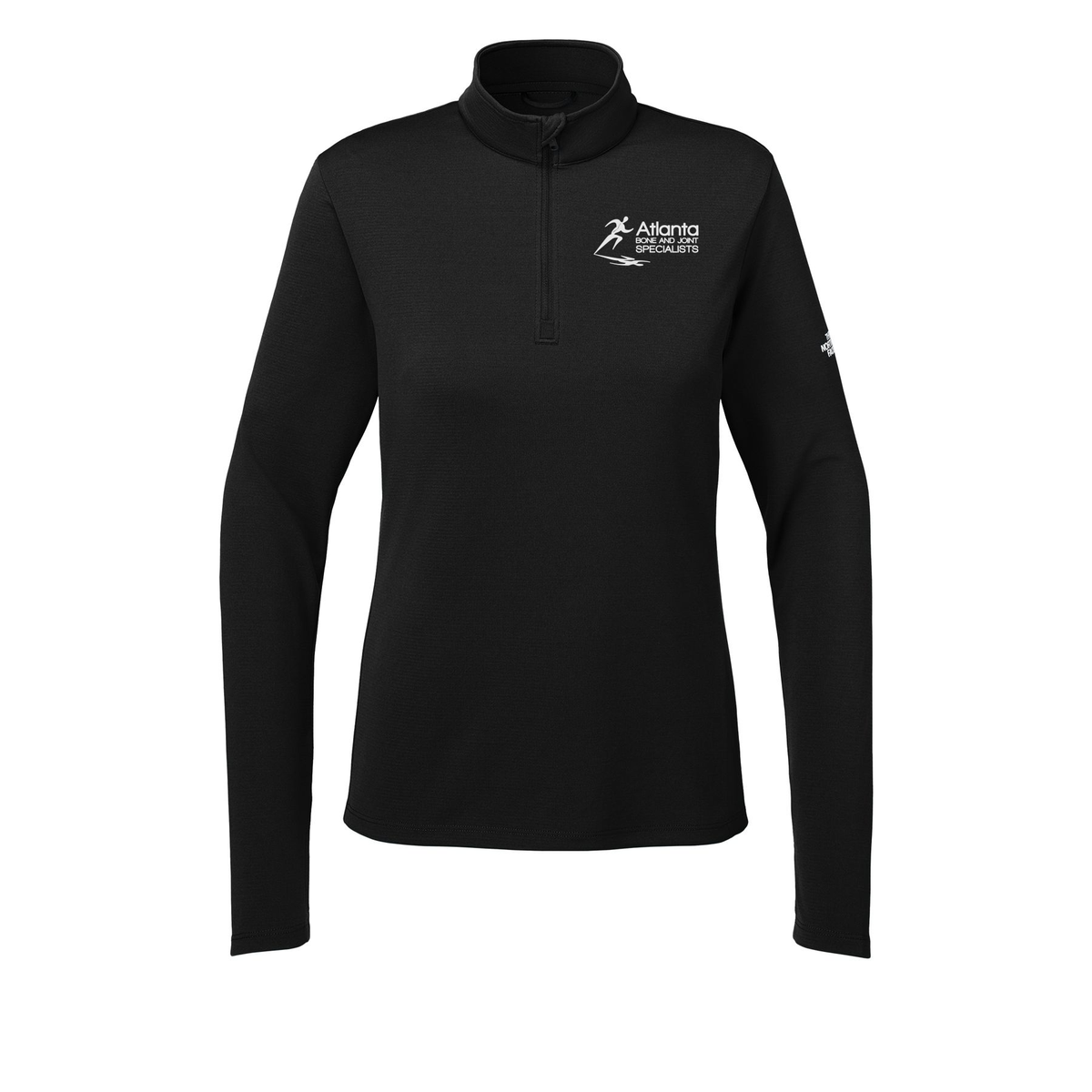 atlantaboneandjoint-the-north-face-womens-ambition-14-zip-embroidery-leftchest-NF0A8ENQ-tnfblack-flat-front