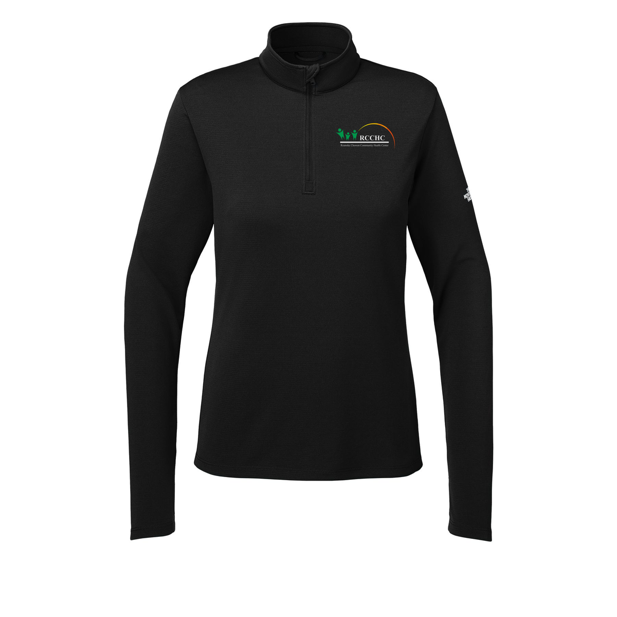 rcchc-the-north-face-womens-ambition-14-zip-embroidery-leftchest-NF0A8ENQ-tnfblack-flat-front