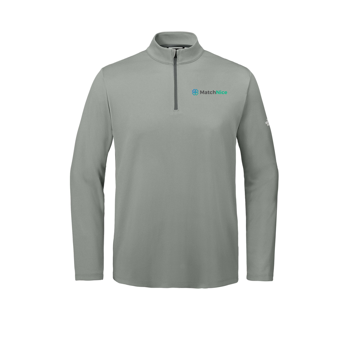 matchnice-the-north-face-ambition-14-zip-embroidery-leftchest-NF0A8ENR-meldgreyheather-flat-front