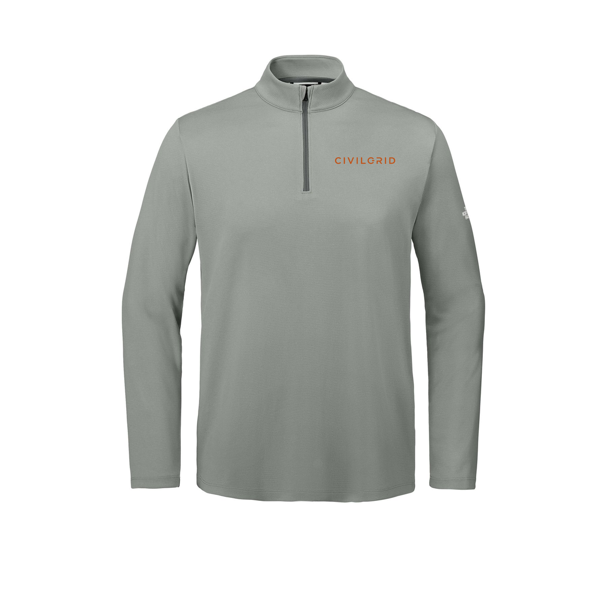 civilgrid-the-north-face-ambition-14-zip-embroidery-leftchest-NF0A8ENR-meldgreyheather-flat-front