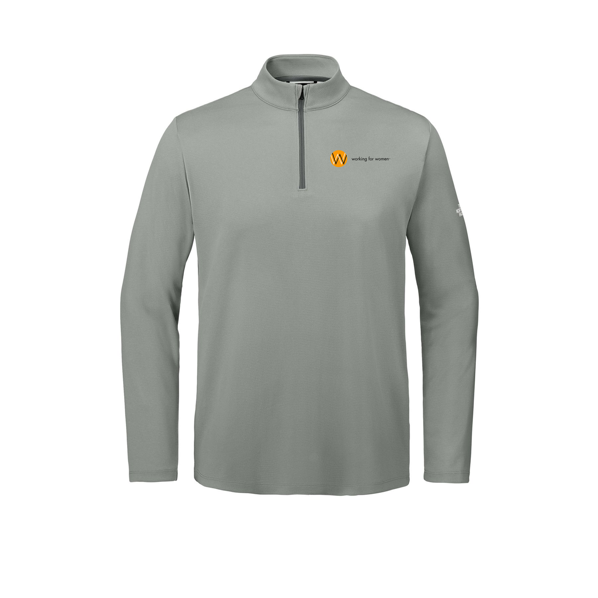 workingforwomen-the-north-face-ambition-14-zip-embroidery-leftchest-NF0A8ENR-meldgreyheather-flat-front