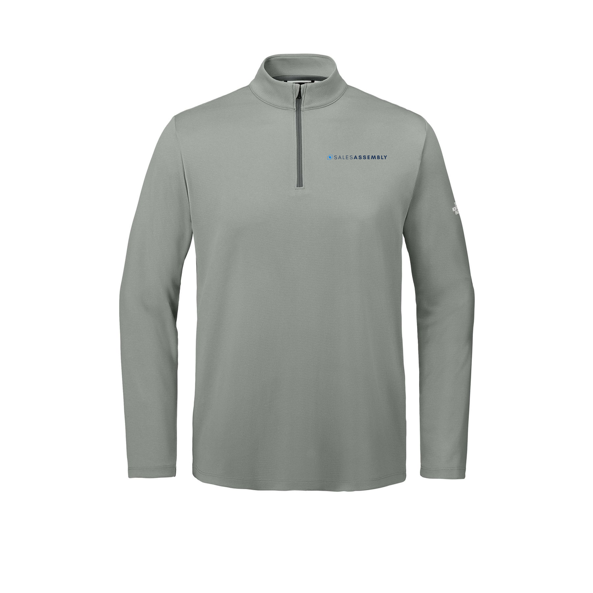 salesassembly-the-north-face-ambition-14-zip-embroidery-leftchest-NF0A8ENR-meldgreyheather-flat-front