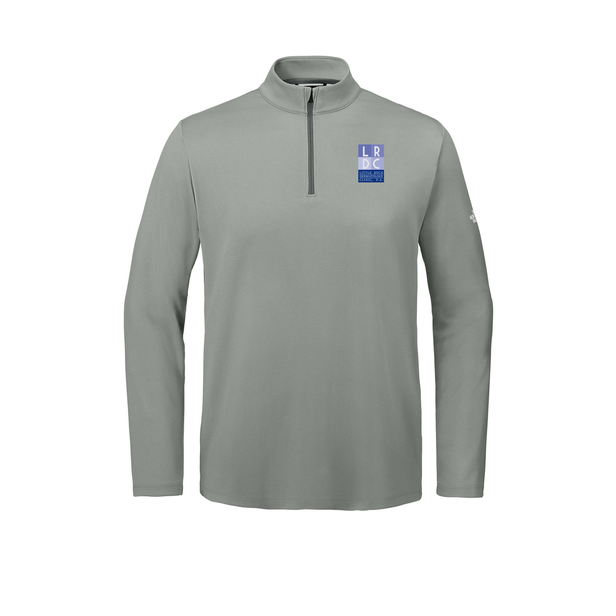 littlerockdermatology-the-north-face-ambition-14-zip-embroidery-leftchest-NF0A8ENR-meldgreyheather-flat-front