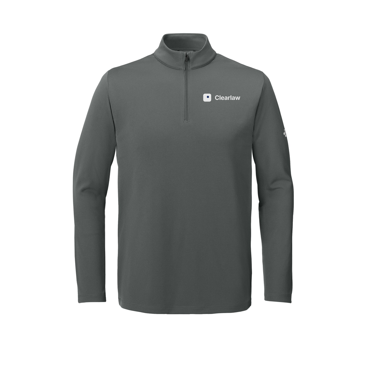 clearlaw-the-north-face-ambition-14-zip-embroidery-leftchest-NF0A8ENR-smokedpearlgrey-flat-front