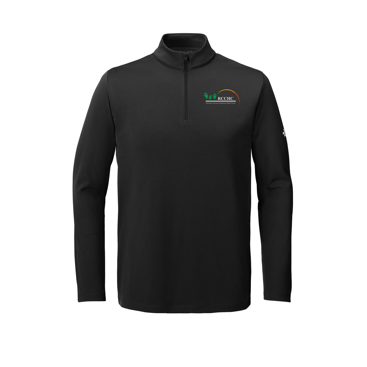 rcchc-the-north-face-ambition-14-zip-embroidery-leftchest-NF0A8ENR-tnfblack-flat-front