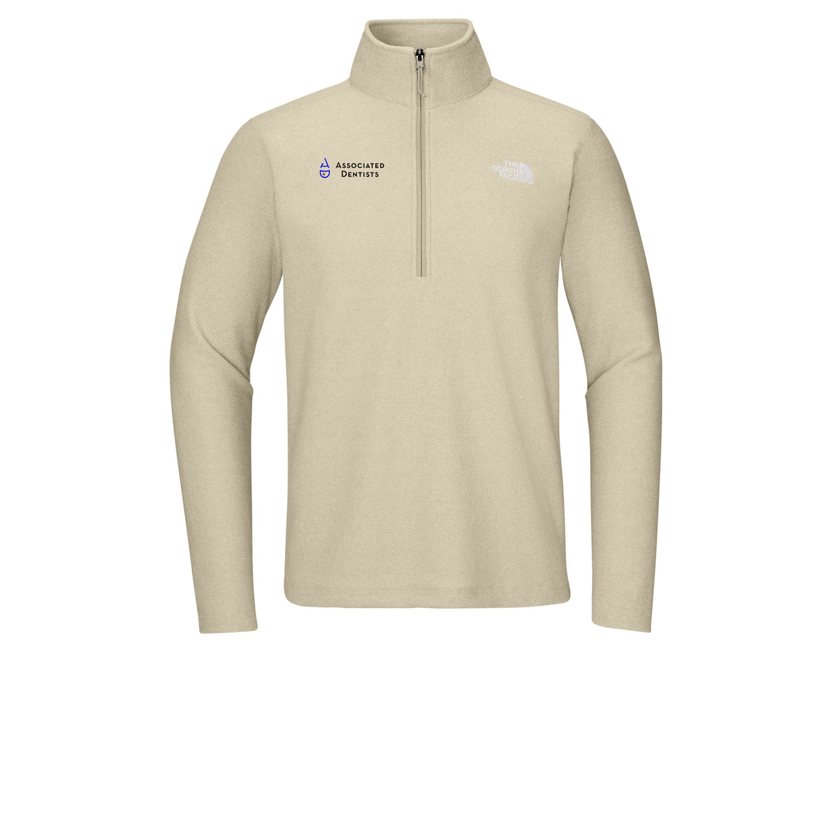 associated-dentists-the-north-face-textured-pine-grove-12-zip-embroidery-rightchest-NF0A8JF6-gravelheather-flat-front