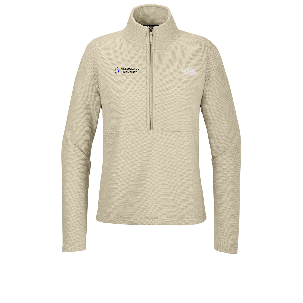associated-dentists-the-north-face-womens-textured-pine-grove-12-zip-embroidery-rightchest-NF0A8JF7-gravelheather-flat-front