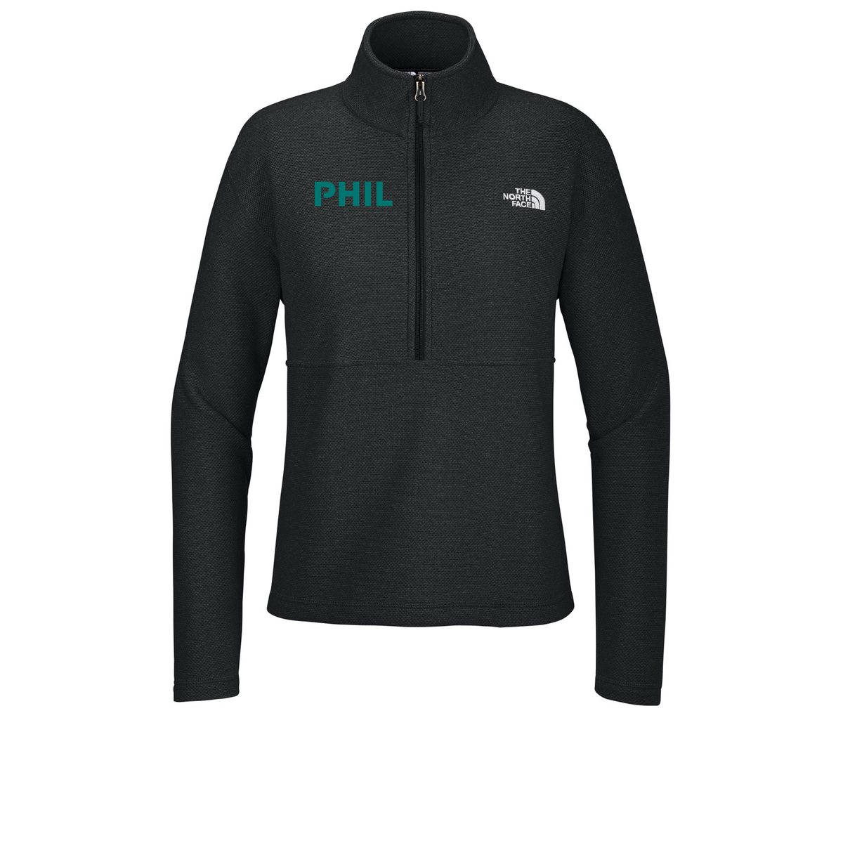 phil-the-north-face-womens-textured-pine-grove-12-zip-embroidery-rightchest-NF0A8JF7-tnfblackheather-flat-front