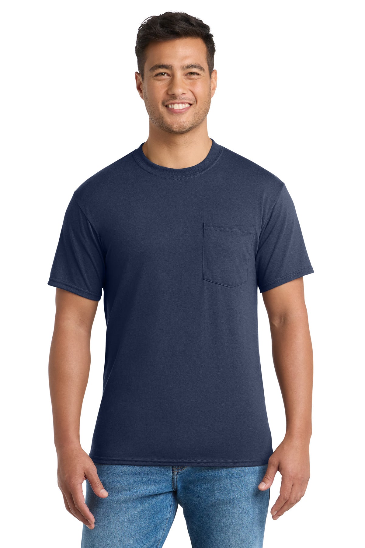Port & Co® Core Blend Pocket Tee. PC55P