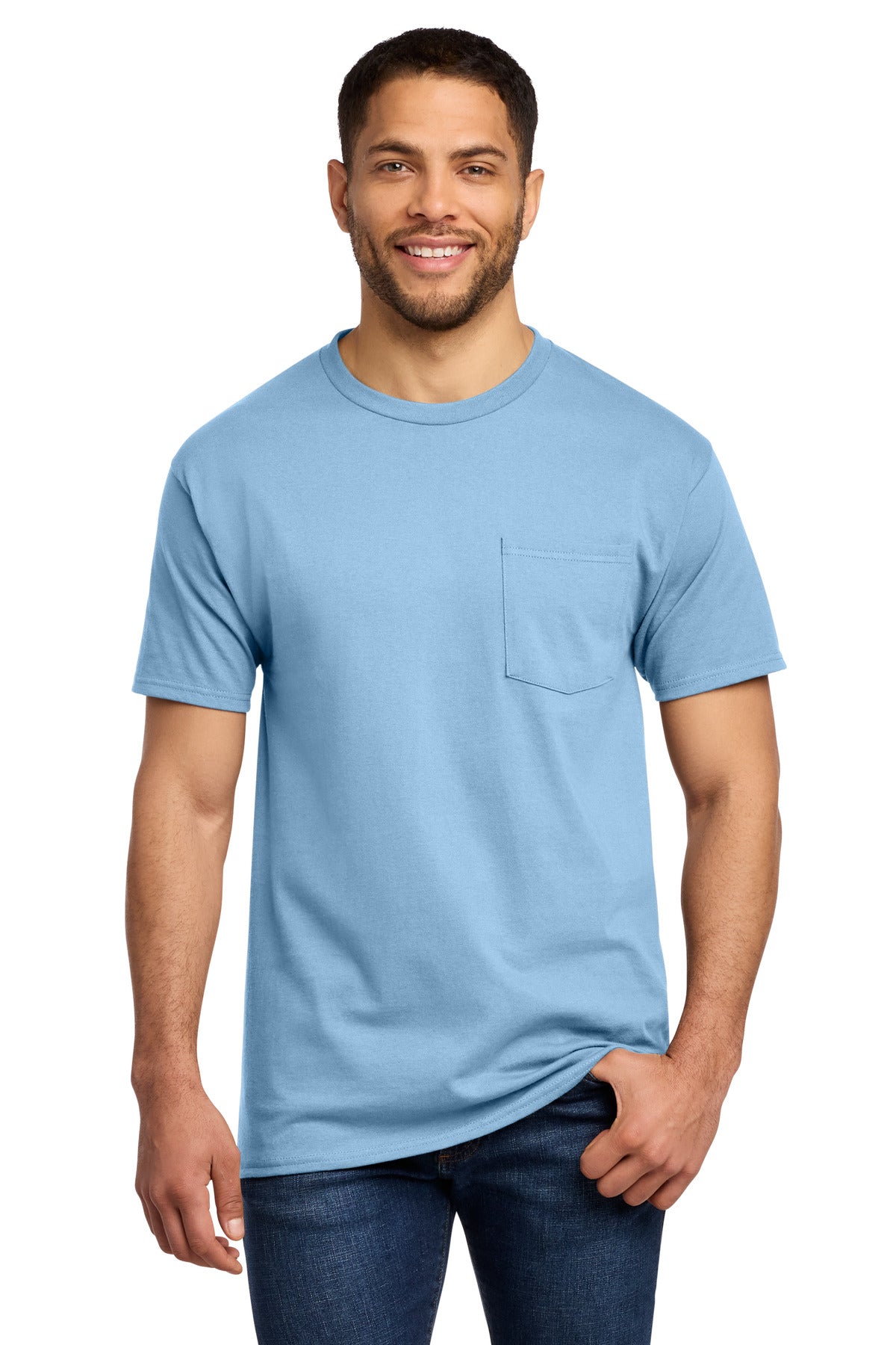Port & Co® Tall Essential Pocket Tee. PC61PT