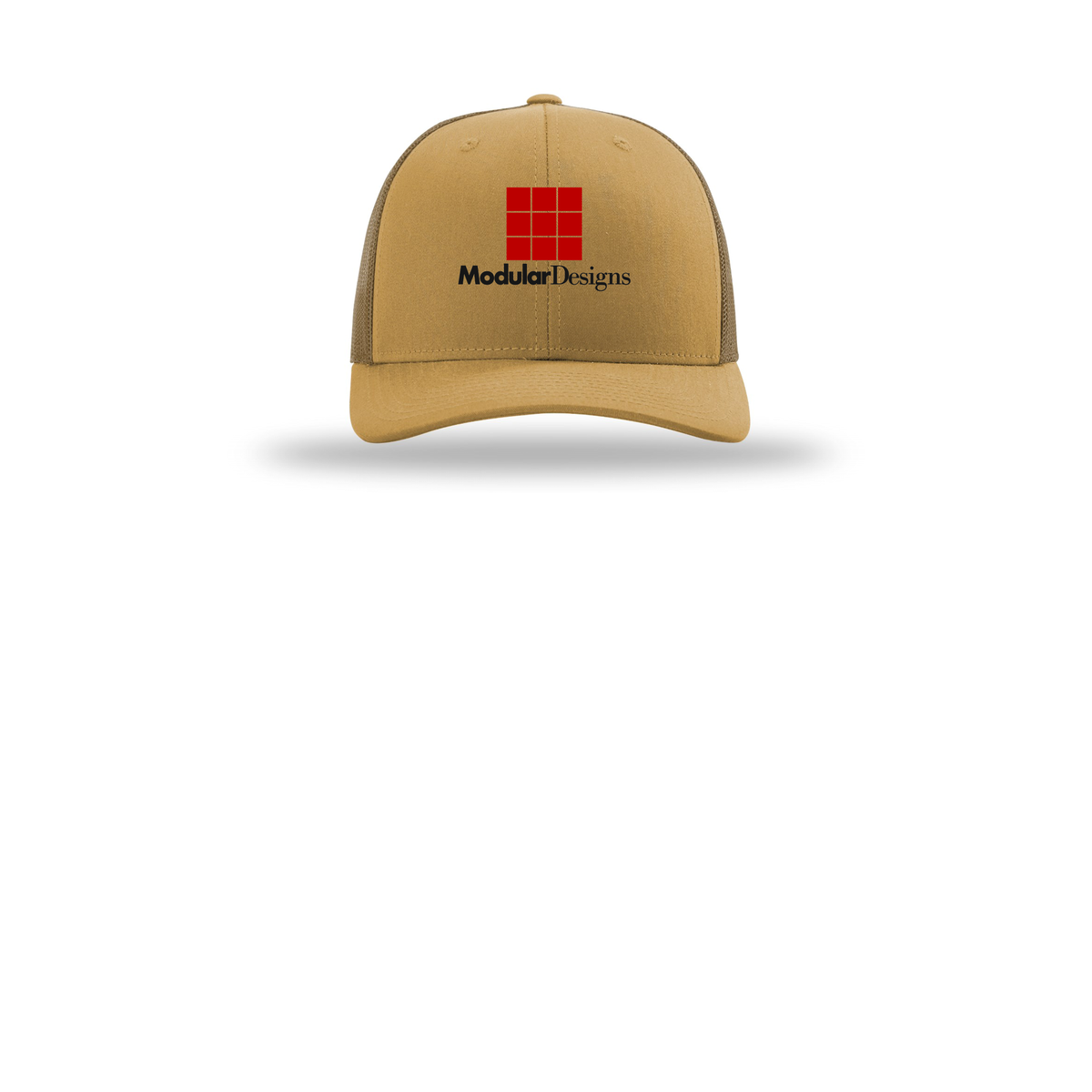 modulardesignsflooring-richardson-trucker-cap-embroidery-capfront-R112-ambergold-flat-front