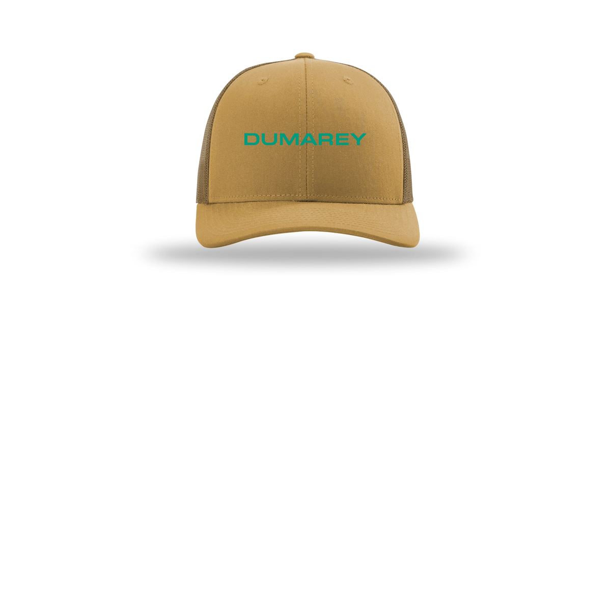 dumarey-richardson-trucker-cap-embroidery-capfront-R112-ambergold-flat-front