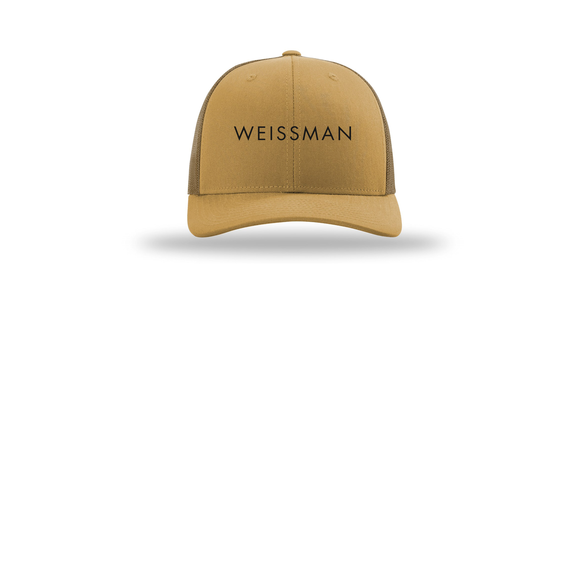 weissmans-richardson-trucker-cap-embroidery-capfront-R112-ambergold-flat-front