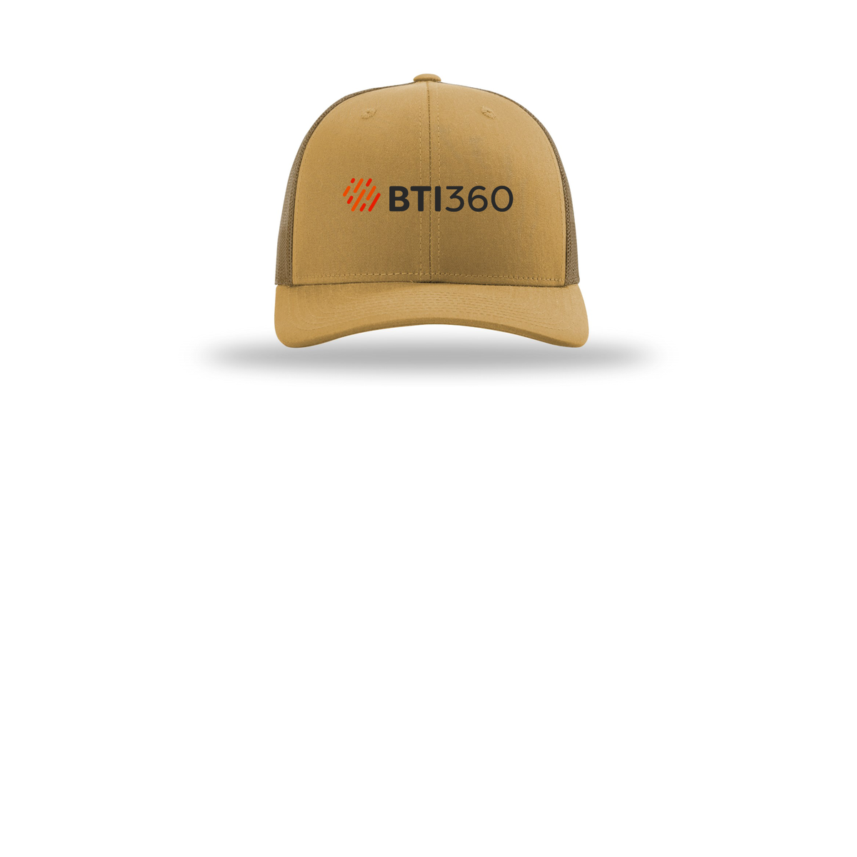 bti360-richardson-trucker-cap-embroidery-capfront-R112-ambergold-flat-front