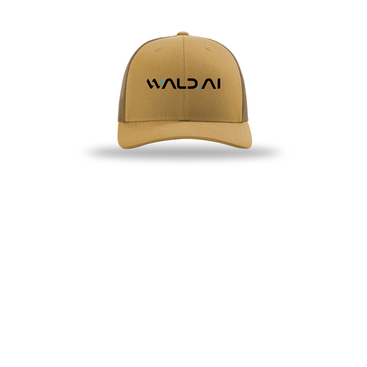 wald-richardson-trucker-cap-embroidery-capfront-R112-ambergold-flat-front