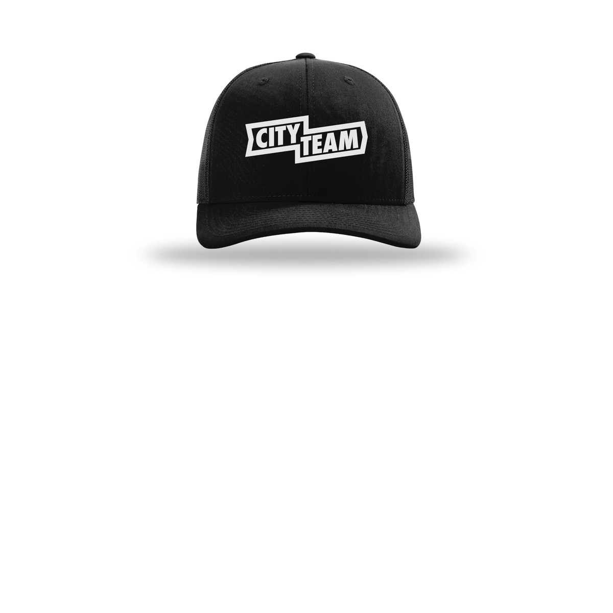 cityteam-richardson-trucker-cap-embroidery-capfront-R112-black-flat-front
