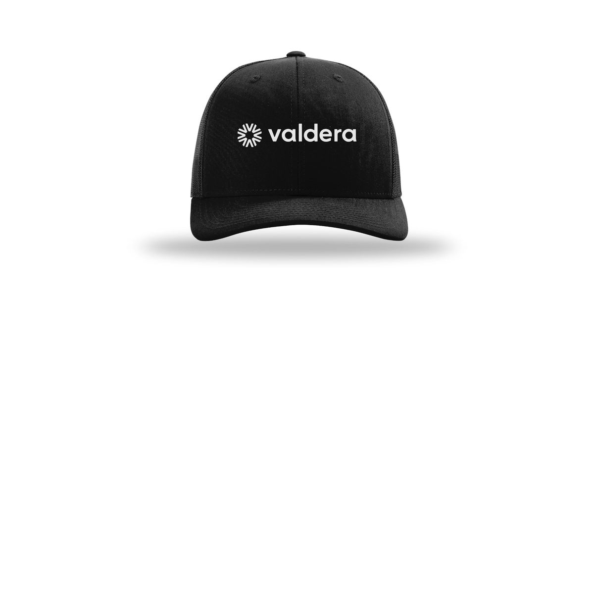 valdera-richardson-trucker-cap-embroidery-capfront-R112-black-flat-front