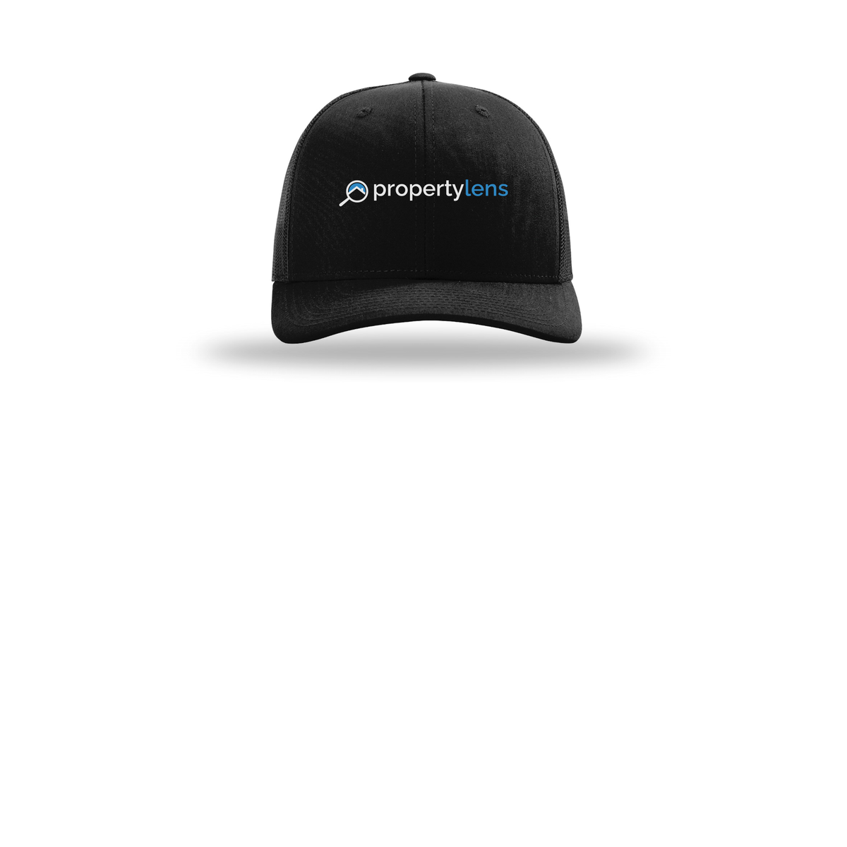 propertylens-richardson-trucker-cap-embroidery-capfront-R112-black-flat-front
