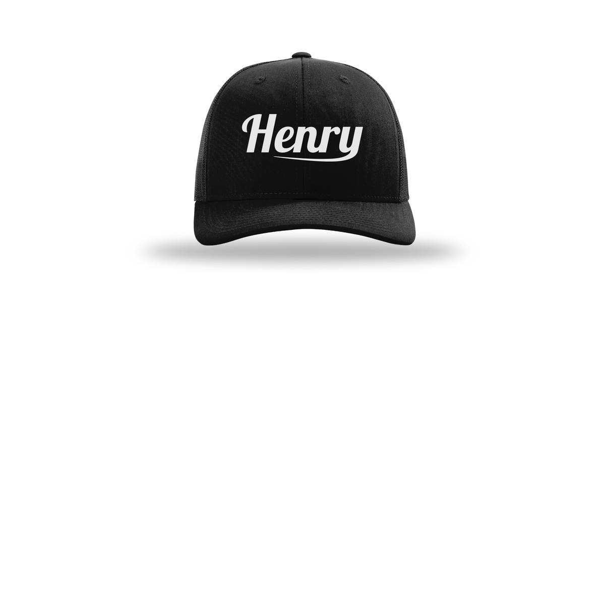 henrymeds-richardson-trucker-cap-embroidery-capfront-R112-black-flat-front
