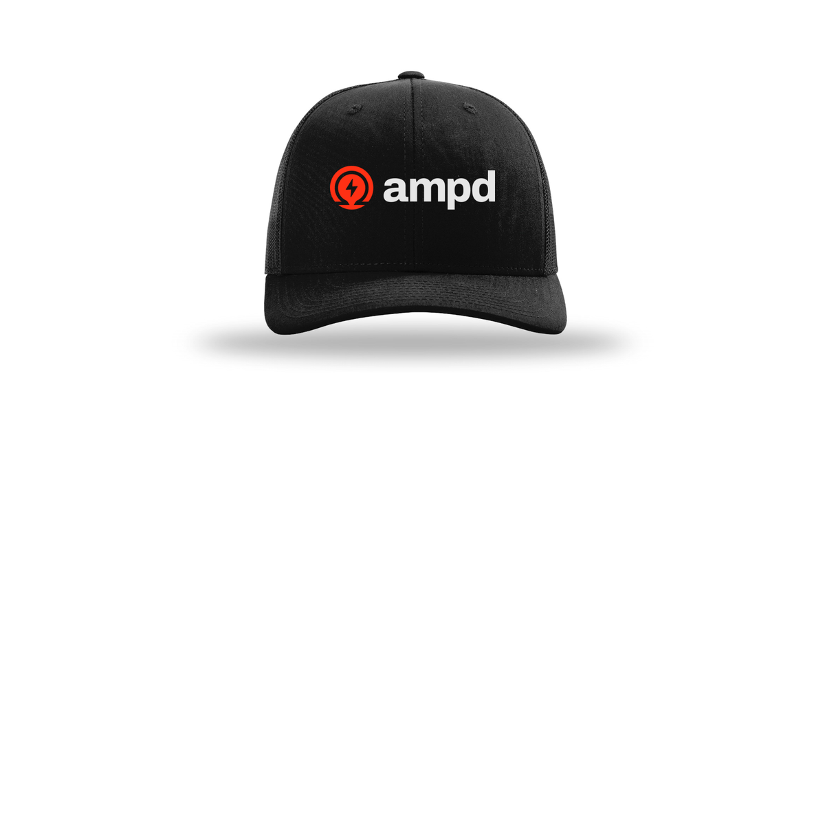 ampd-richardson-trucker-cap-embroidery-capfront-R112-black-flat-front