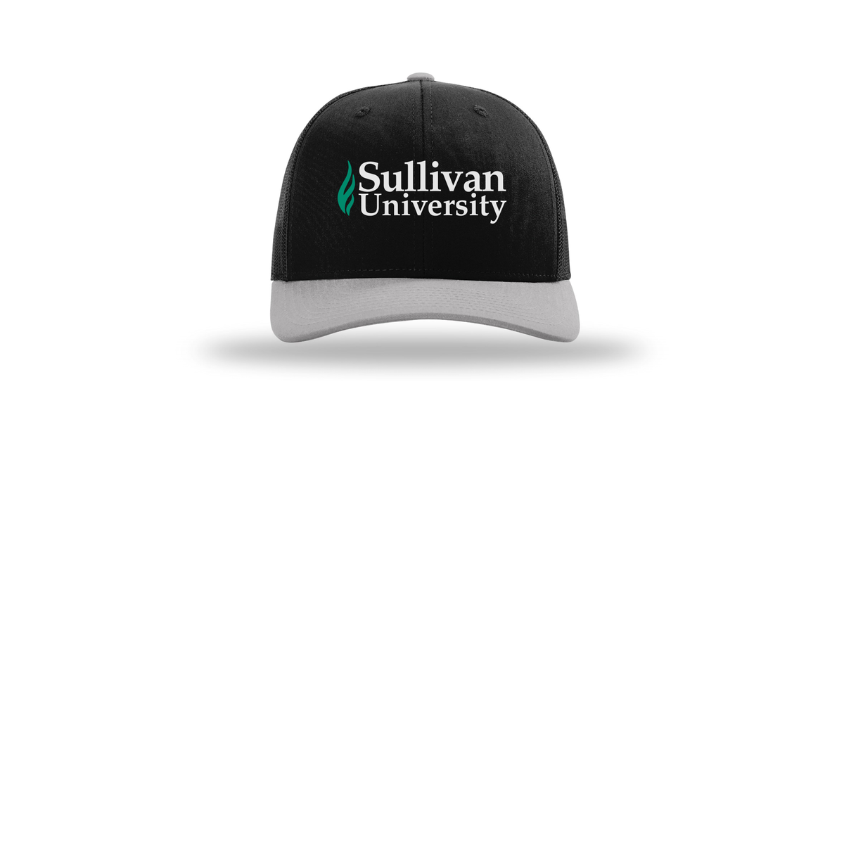 sullivan-richardson-trucker-cap-embroidery-capfront-R112-blackblacklightgrey-flat-front