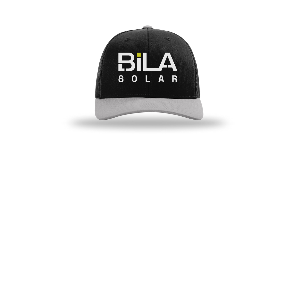 bilasolar-richardson-trucker-cap-embroidery-capfront-R112-blackblacklightgrey-flat-front