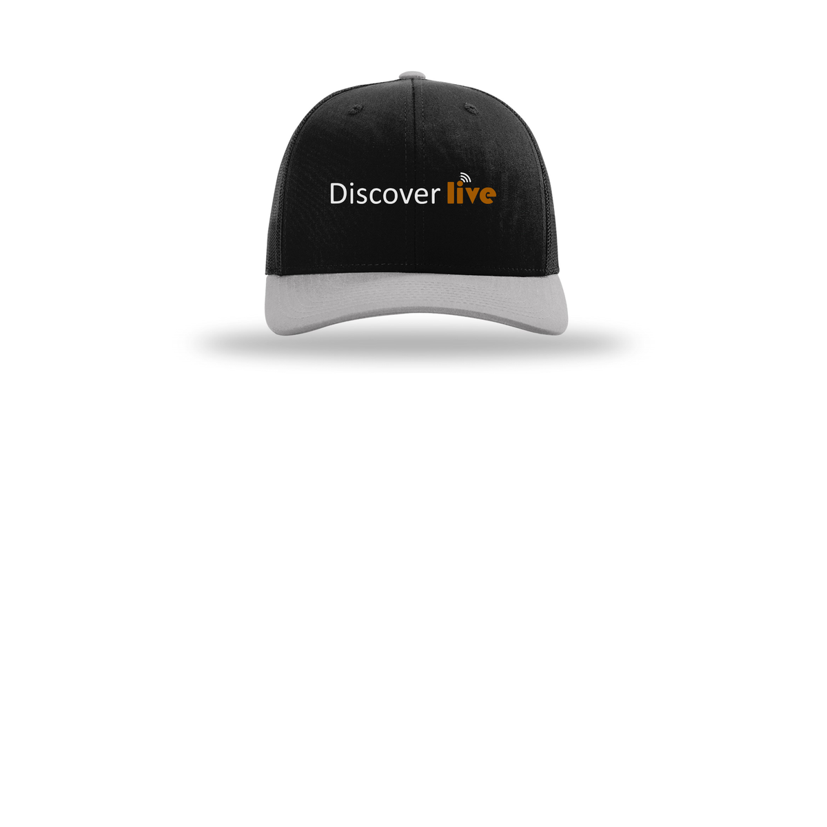 discover-richardson-trucker-cap-embroidery-capfront-R112-blackblacklightgrey-flat-front