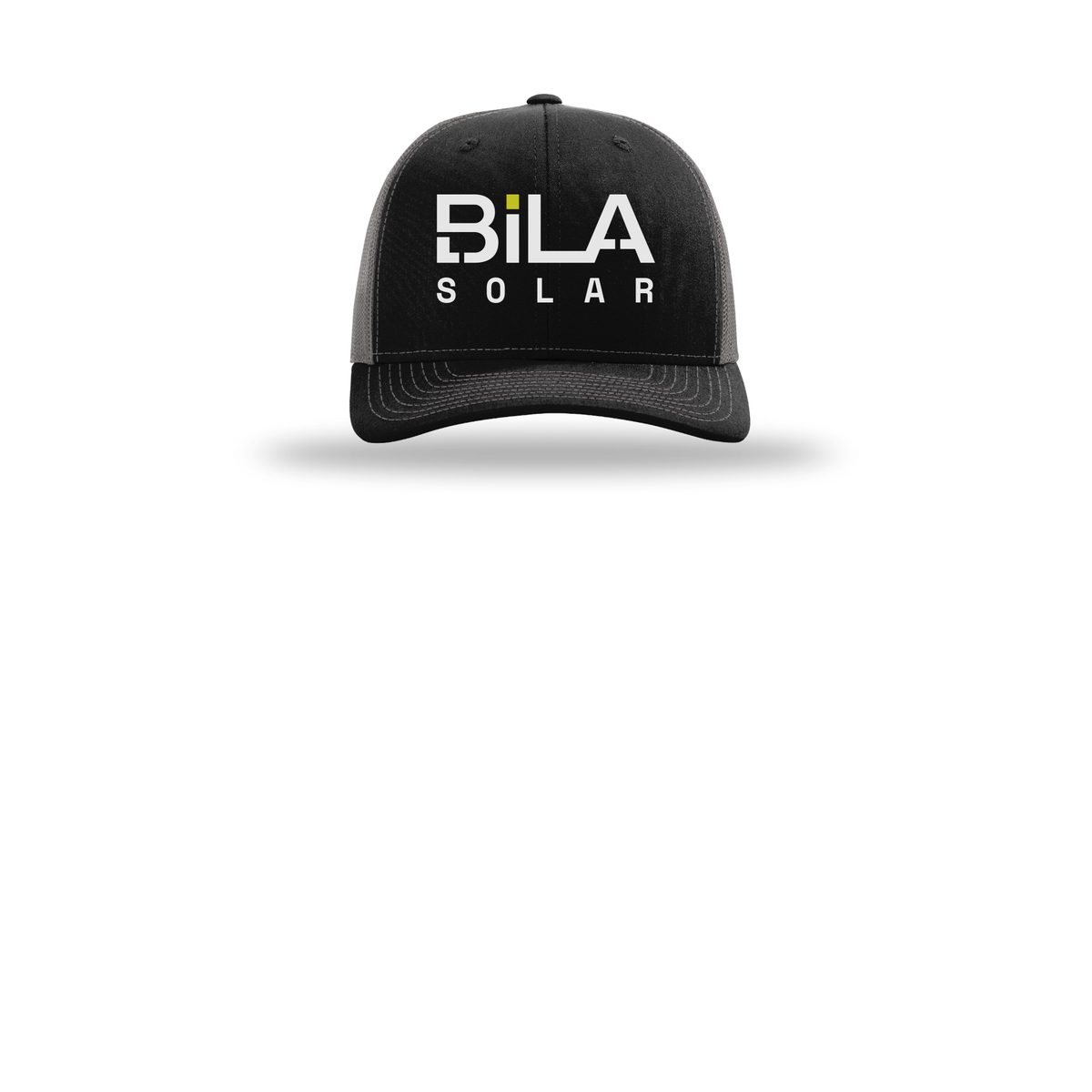bilasolar-richardson-trucker-cap-embroidery-capfront-R112-blackcharcoal-flat-front