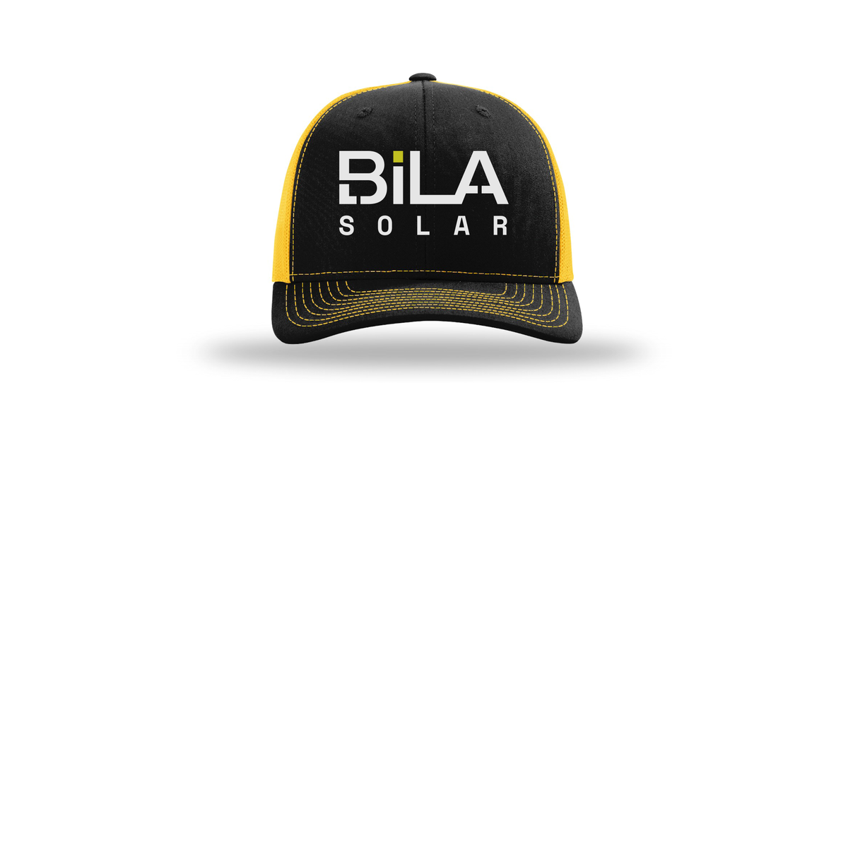 bilasolar-richardson-trucker-cap-embroidery-capfront-R112-blackgold-flat-front