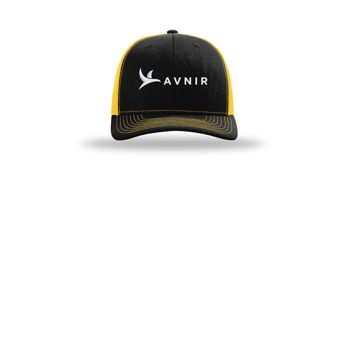 avnir-richardson-trucker-cap-embroidery-capfront-R112-blackgold-flat-front