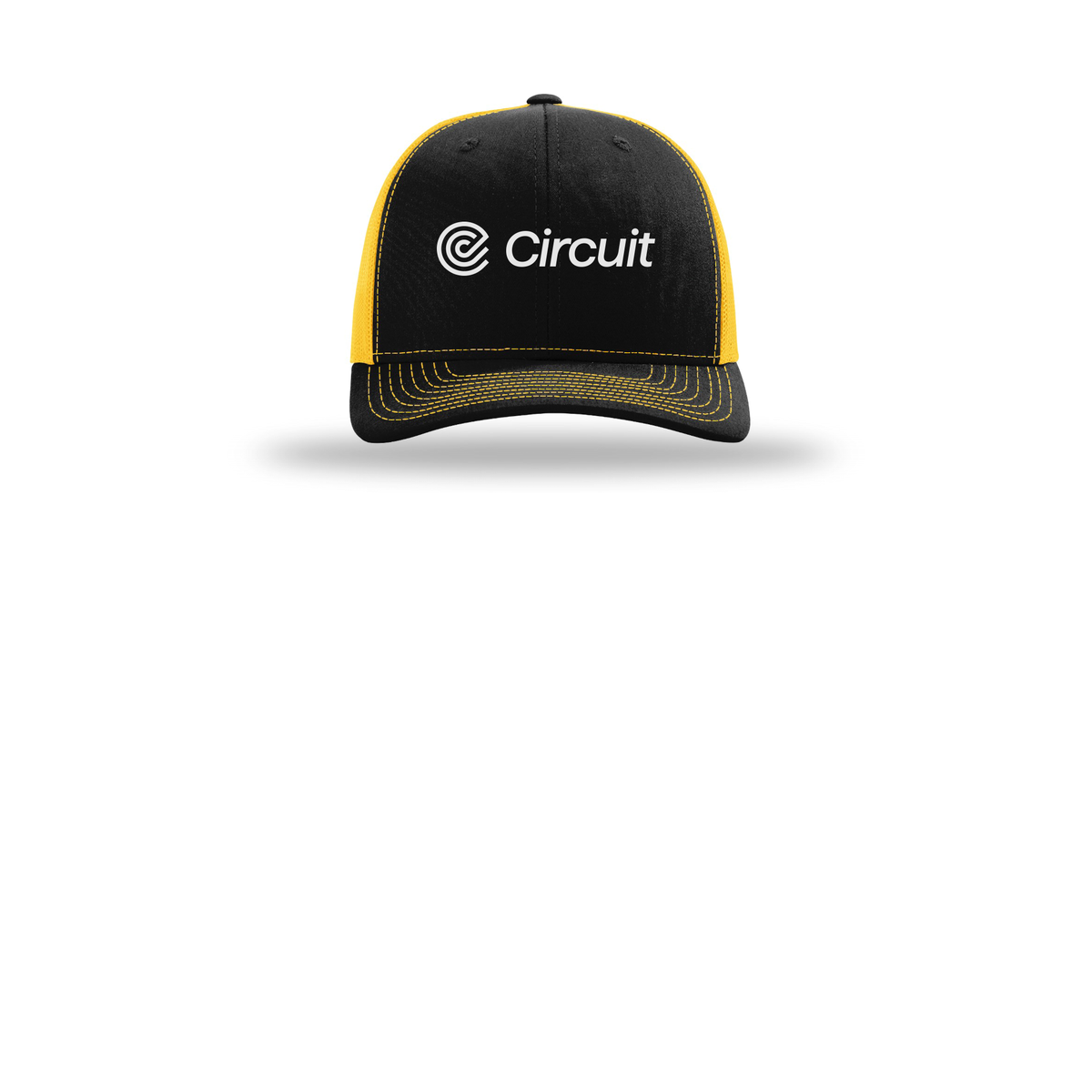 ridecircuit-richardson-trucker-cap-embroidery-capfront-R112-blackgold-flat-front