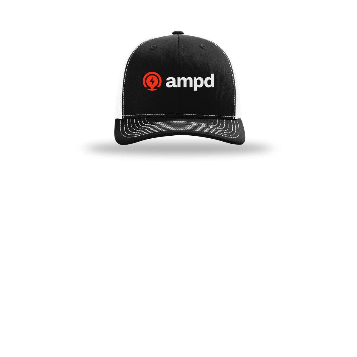 ampd-richardson-trucker-cap-embroidery-capfront-R112-blackwhite-flat-front