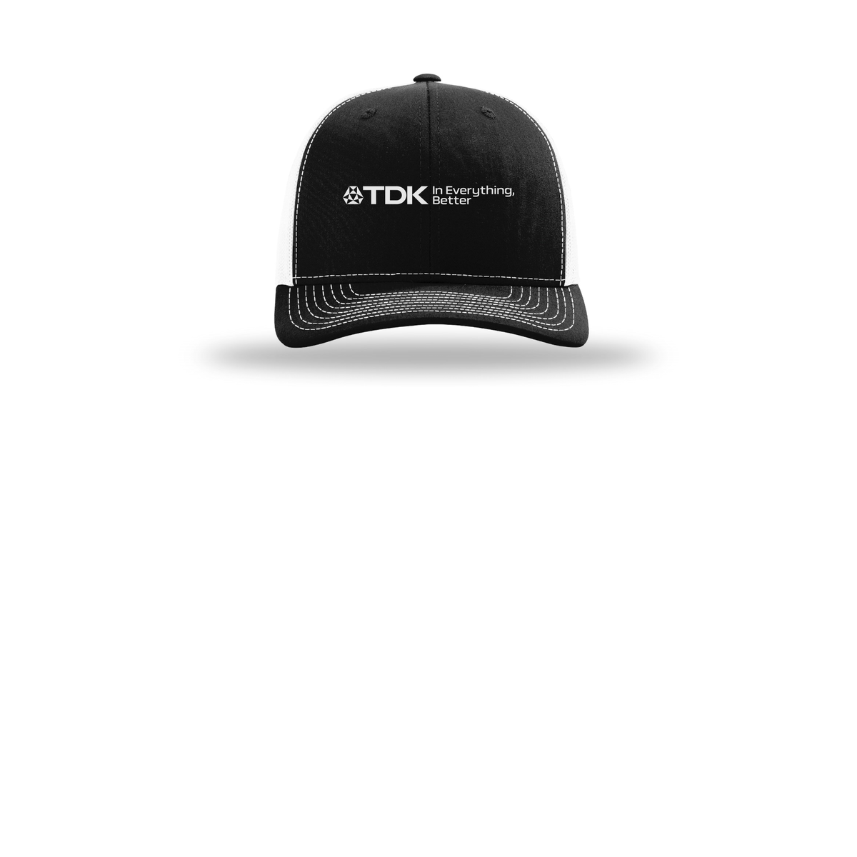 tdk-richardson-trucker-cap-embroidery-capfront-R112-blackwhite-flat-front