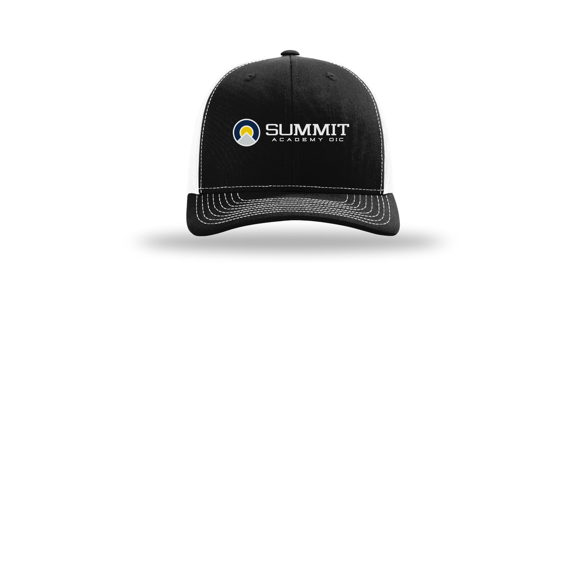 saoic-richardson-trucker-cap-embroidery-capfront-R112-blackwhite-flat-front