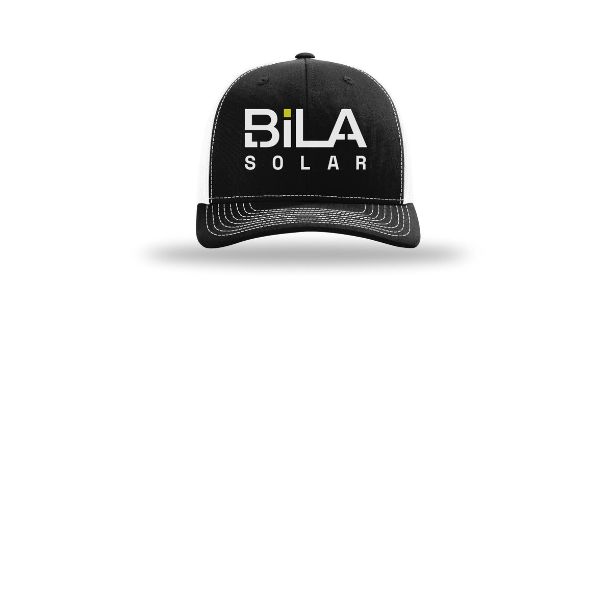bilasolar-richardson-trucker-cap-embroidery-capfront-R112-blackwhite-flat-front