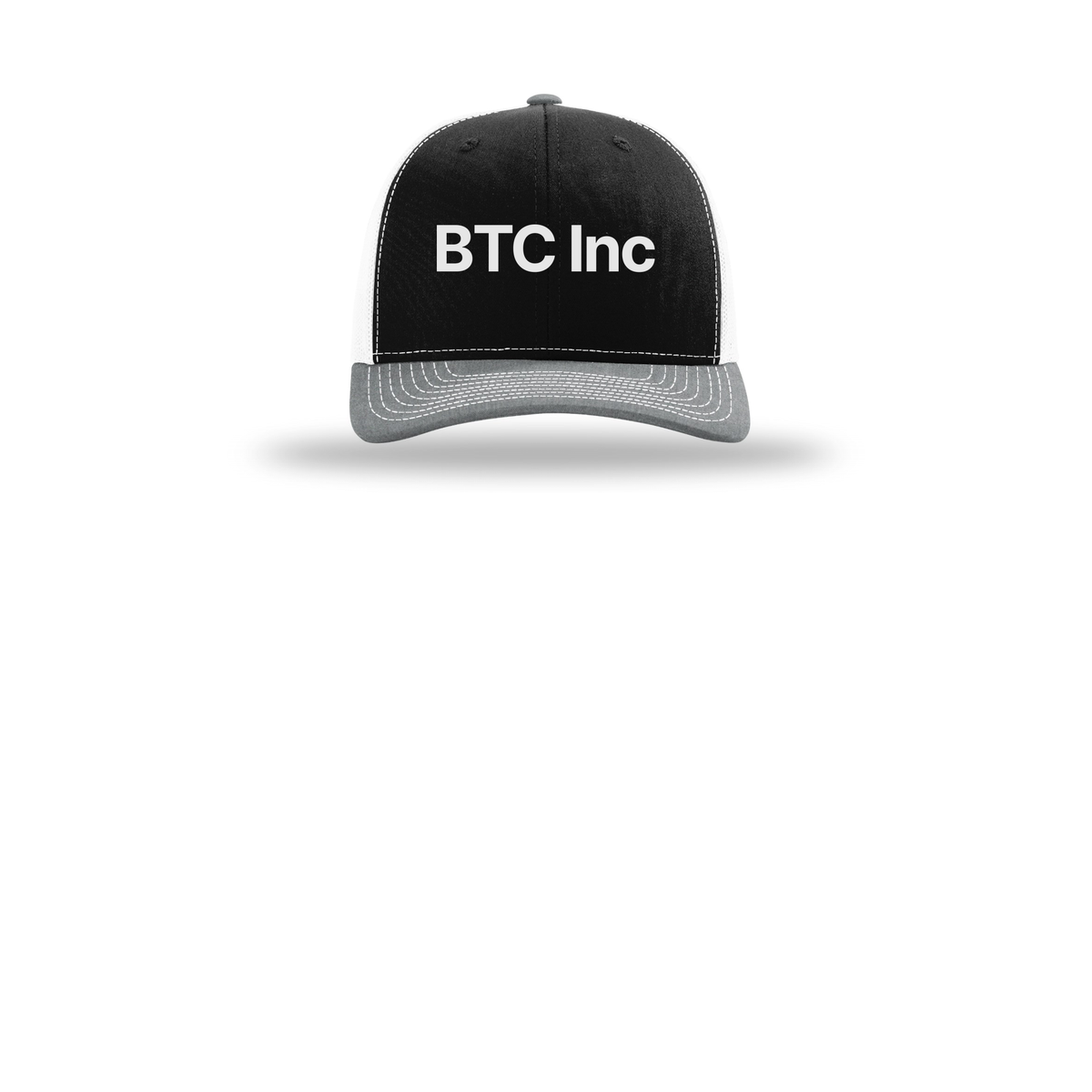 btc-richardson-trucker-cap-embroidery-capfront-R112-blackwhiteheathergrey-flat-front