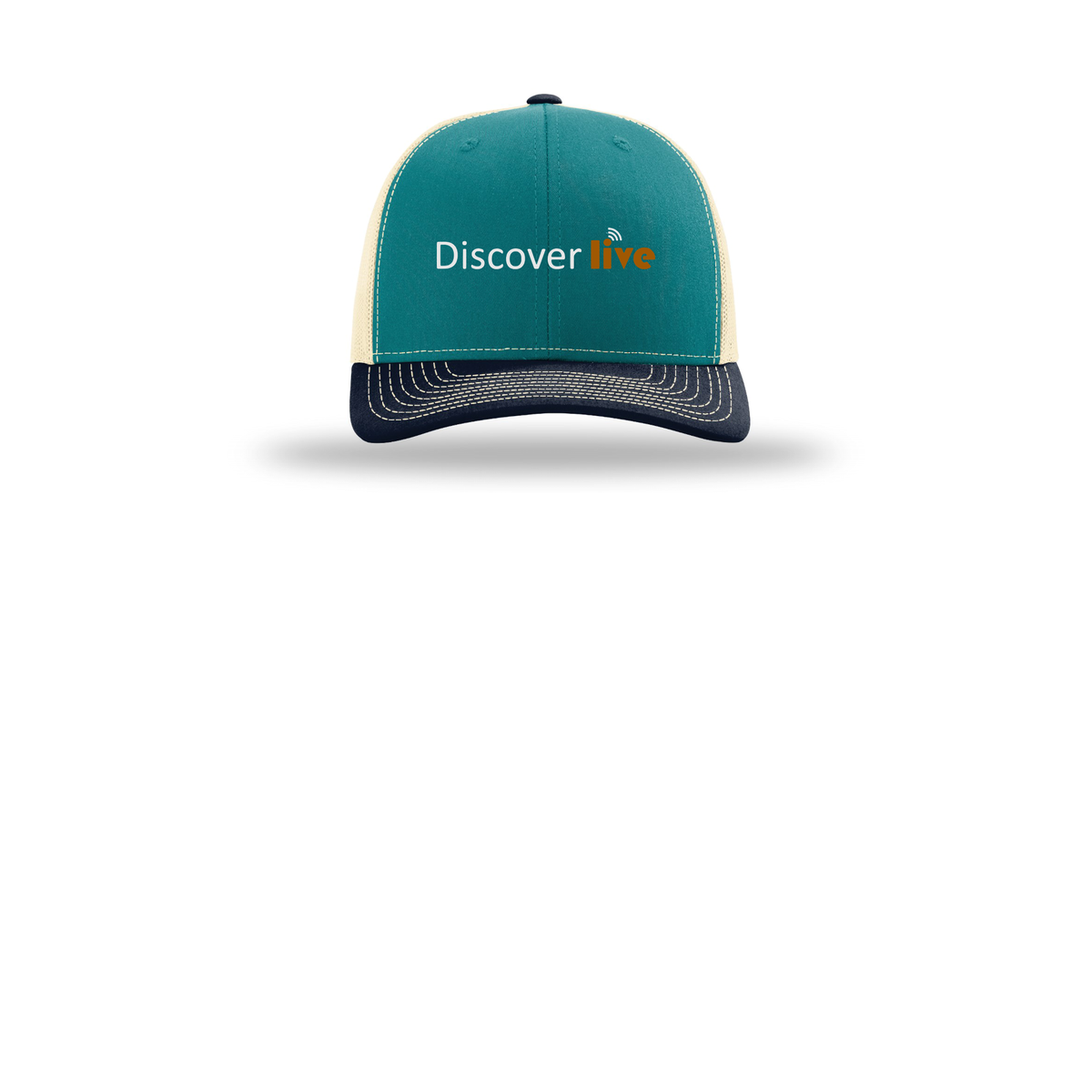discover-richardson-trucker-cap-embroidery-capfront-R112-bluetealbirchnavy-flat-front