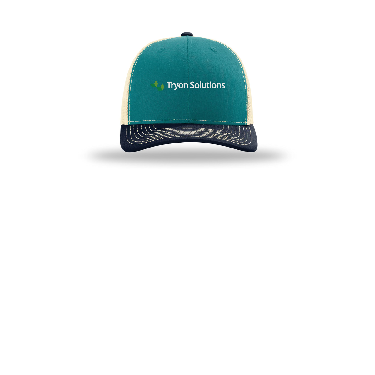 tryonsolutions-richardson-trucker-cap-embroidery-capfront-R112-bluetealbirchnavy-flat-front