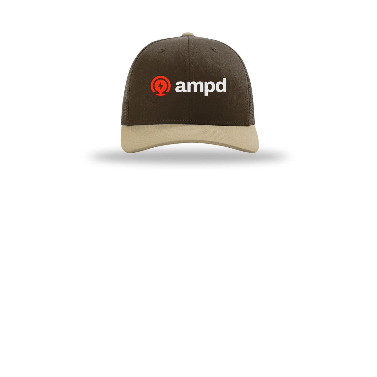 ampd-richardson-trucker-cap-embroidery-capfront-R112-brownbrownkhaki-flat-front