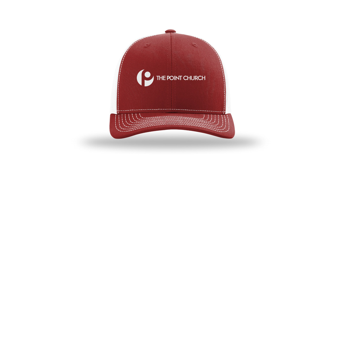 thepointva-richardson-trucker-cap-embroidery-capfront-R112-cardinalwhite-flat-front