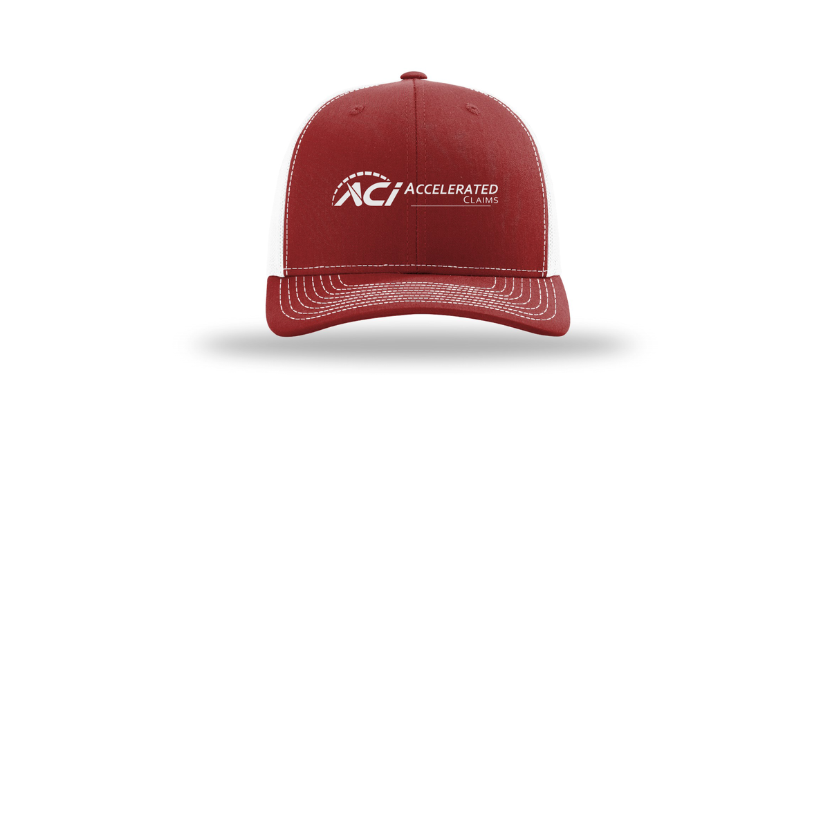 accelclaims-richardson-trucker-cap-embroidery-capfront-R112-cardinalwhite-flat-front