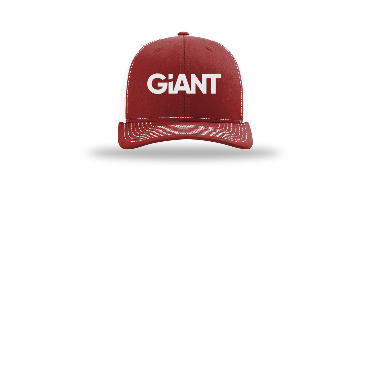 giantworldwide-richardson-trucker-cap-embroidery-capfront-R112-cardinalwhite-flat-front