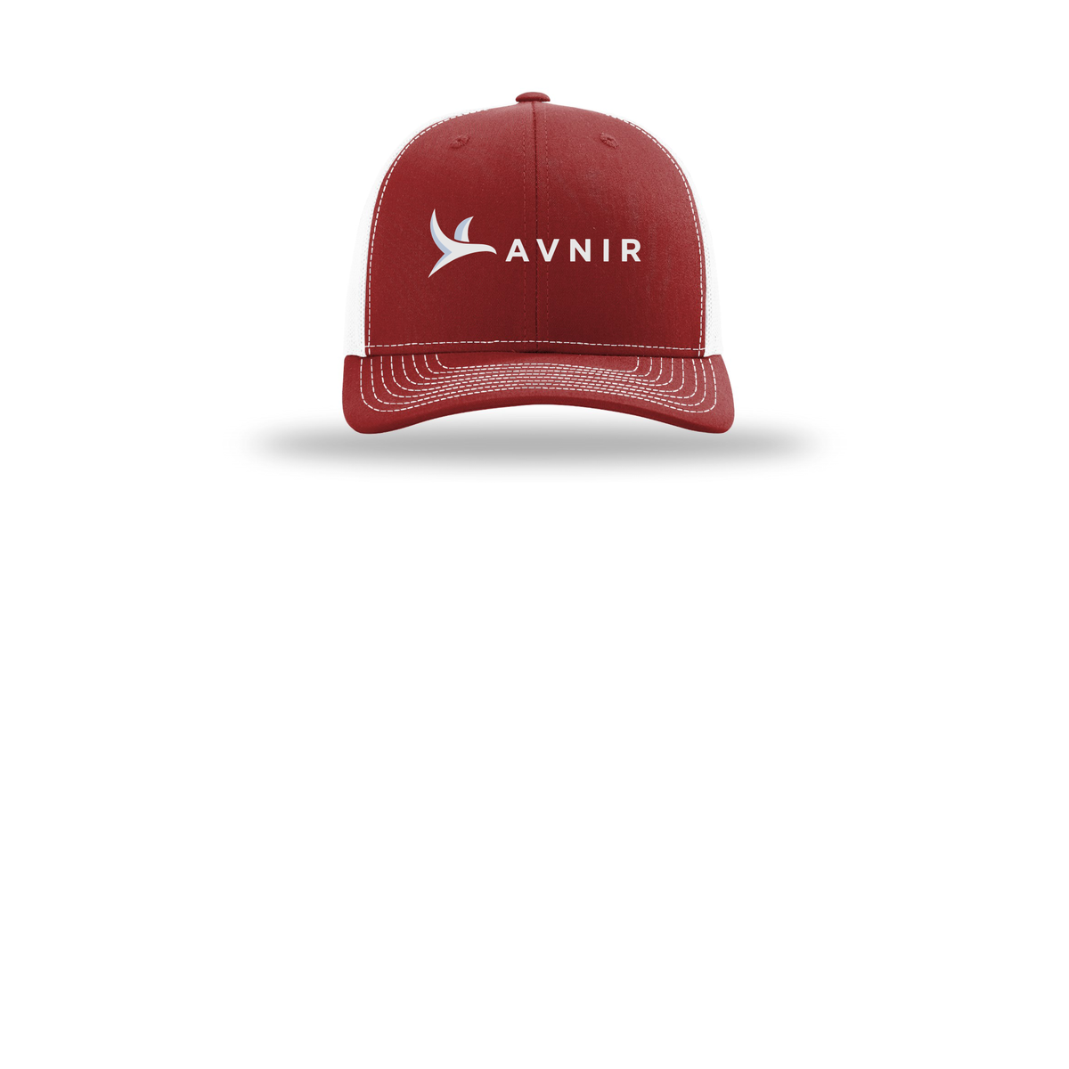 avnir-richardson-trucker-cap-embroidery-capfront-R112-cardinalwhite-flat-front