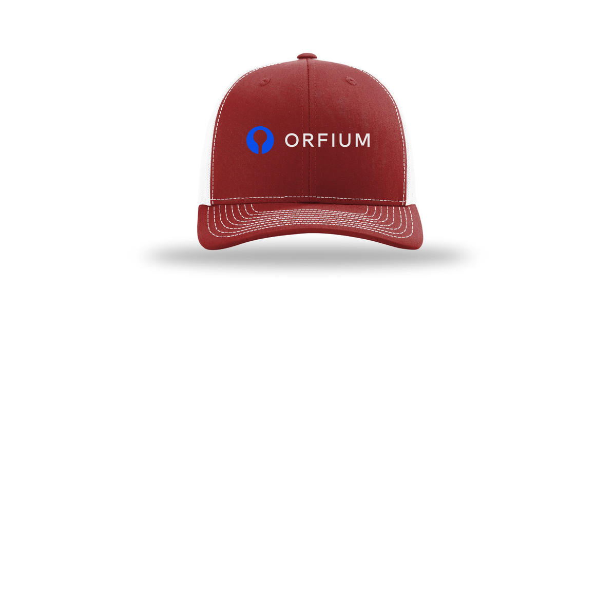 orfium-richardson-trucker-cap-embroidery-capfront-R112-cardinalwhite-flat-front